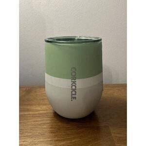 Star Wars Grogu baby Yoda Corkcicle 12 Oz Tumbler Insulated Lid Ears NEW